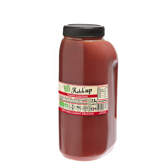 Grand pot 2.9kg ketchup tomate bio